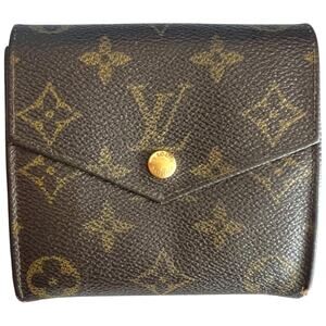 Louis Vuitton Brown Monogram Portefeiulle Elise Trifold Wallet